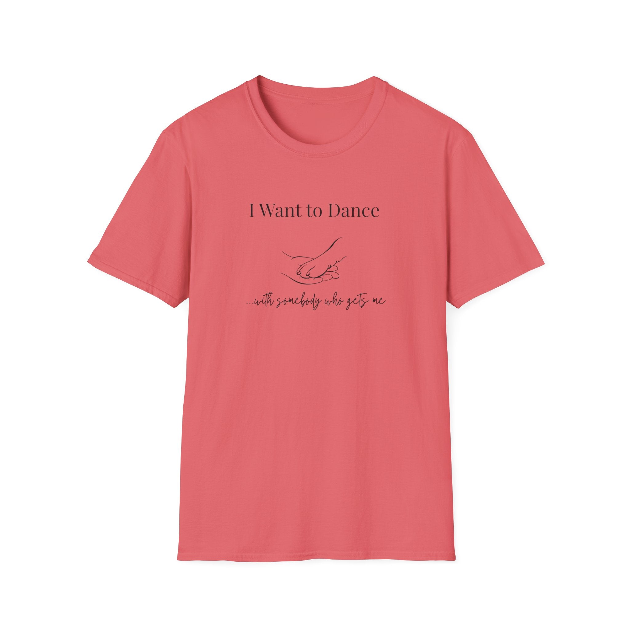 I Want to Dance T-Shirt - Minimal Line Art Dog Dance Tee - Hippie at Heart