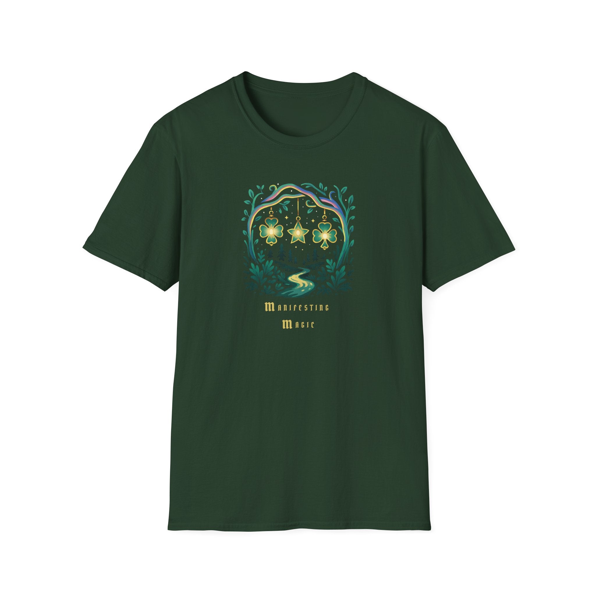 Manifesting Magic - St. Patrick's Lucky Clover & Star Tee - Hippie at Heart