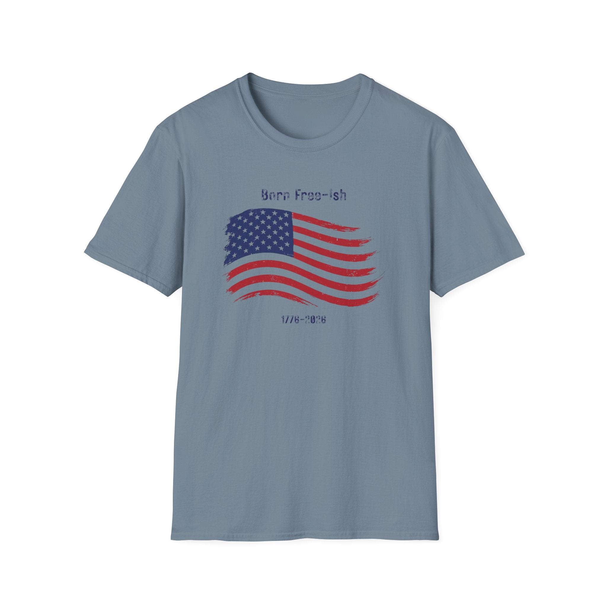 Born Free-ish American Flag T-Shirt — Patriotic 250th Birthday Tee - Hippie at Heart