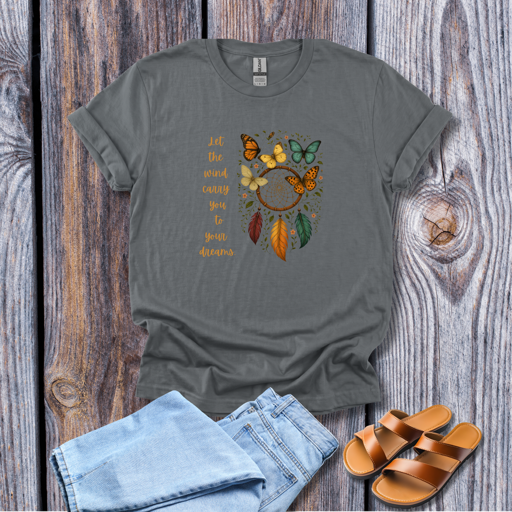 Let the Wind Carry You - Dreamcatcher Butterfly Vibe - Hippie at Heart