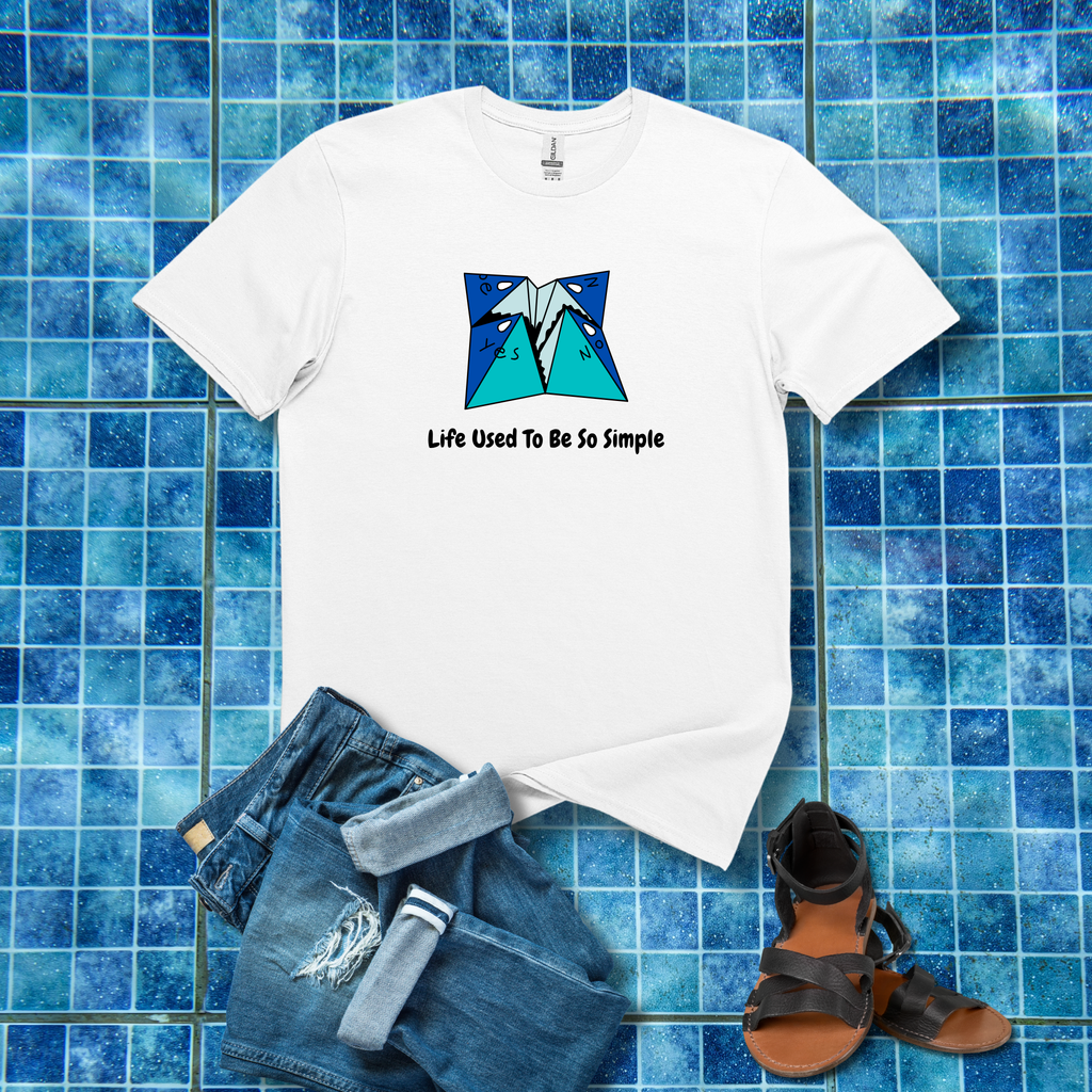 Life Used To Be So Simple - Yes Or No Retro Origami Tee - Hippie at Heart