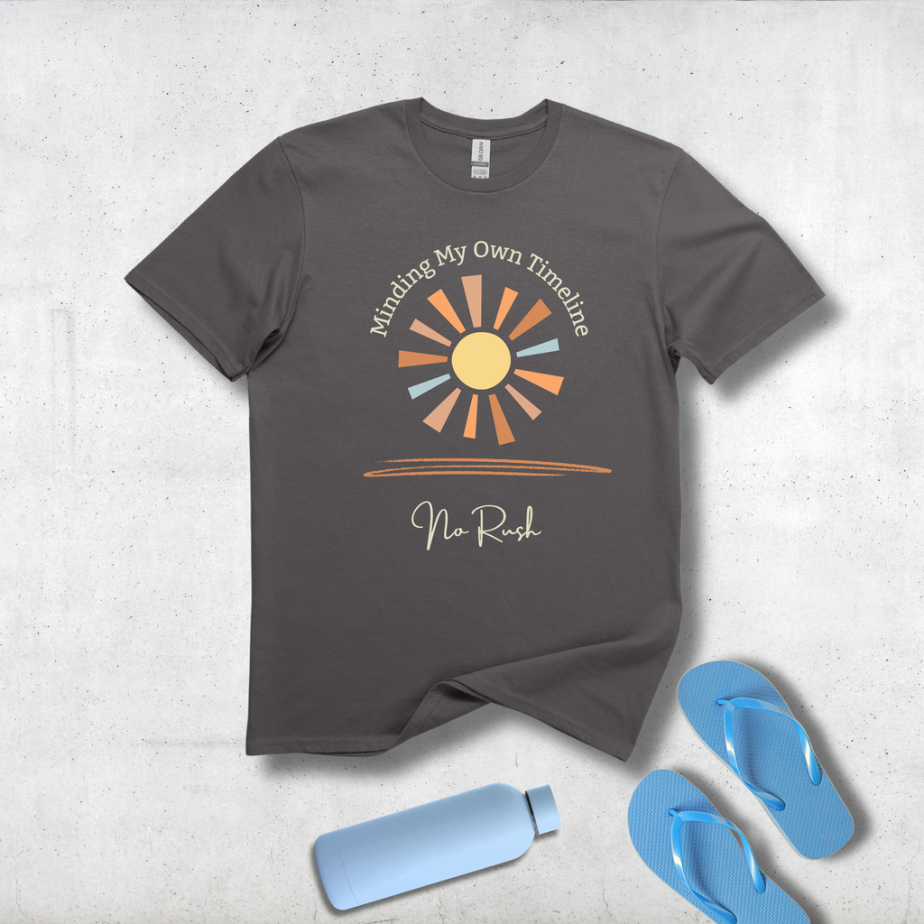Minding My Own Timeline - Retro Sun Graphic Tee - Hippie at Heart
