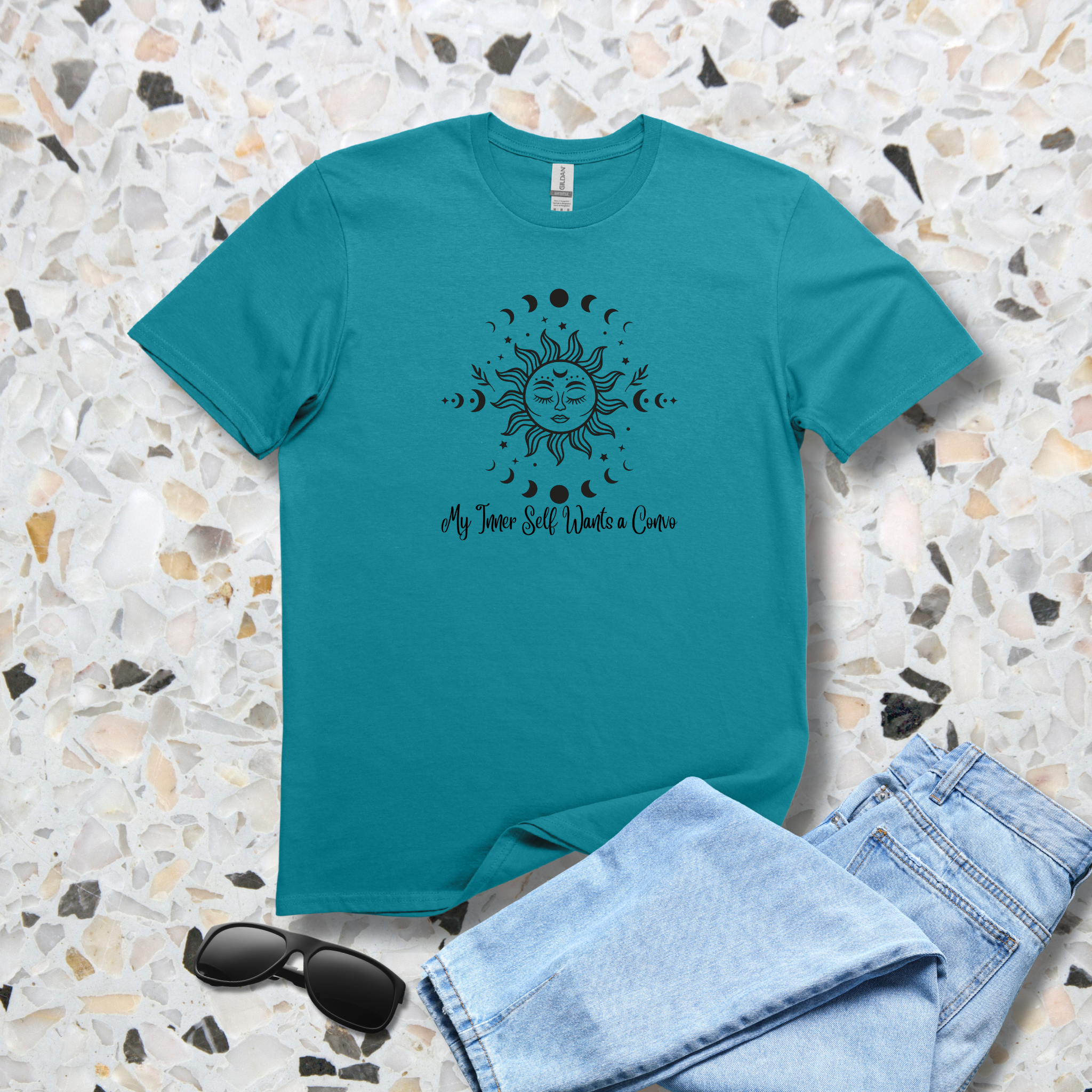 My Inner Self Wants a Convo - Spiritual & Celestial Tee - Hippie at Heart