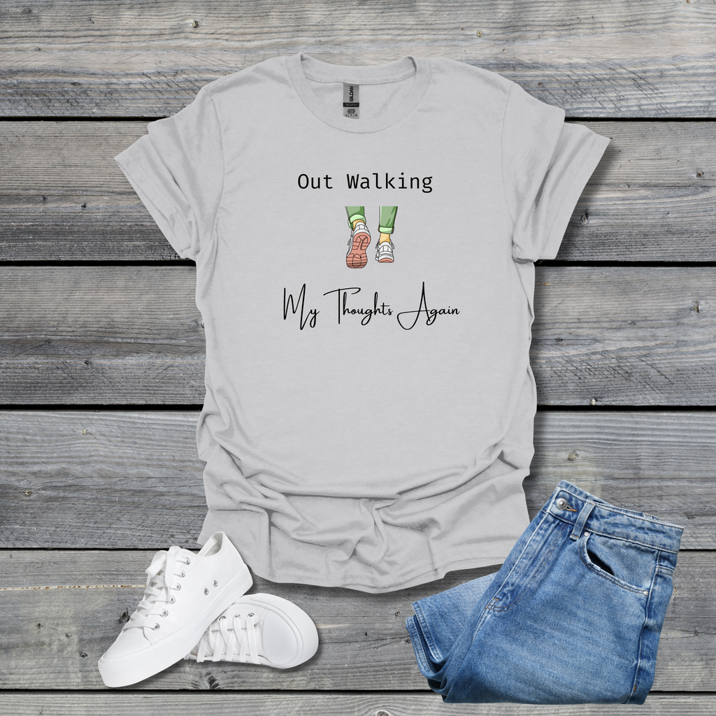 Out Walking My Thoughts Again Tee - Graphic T-Shirt - Hippie at Heart