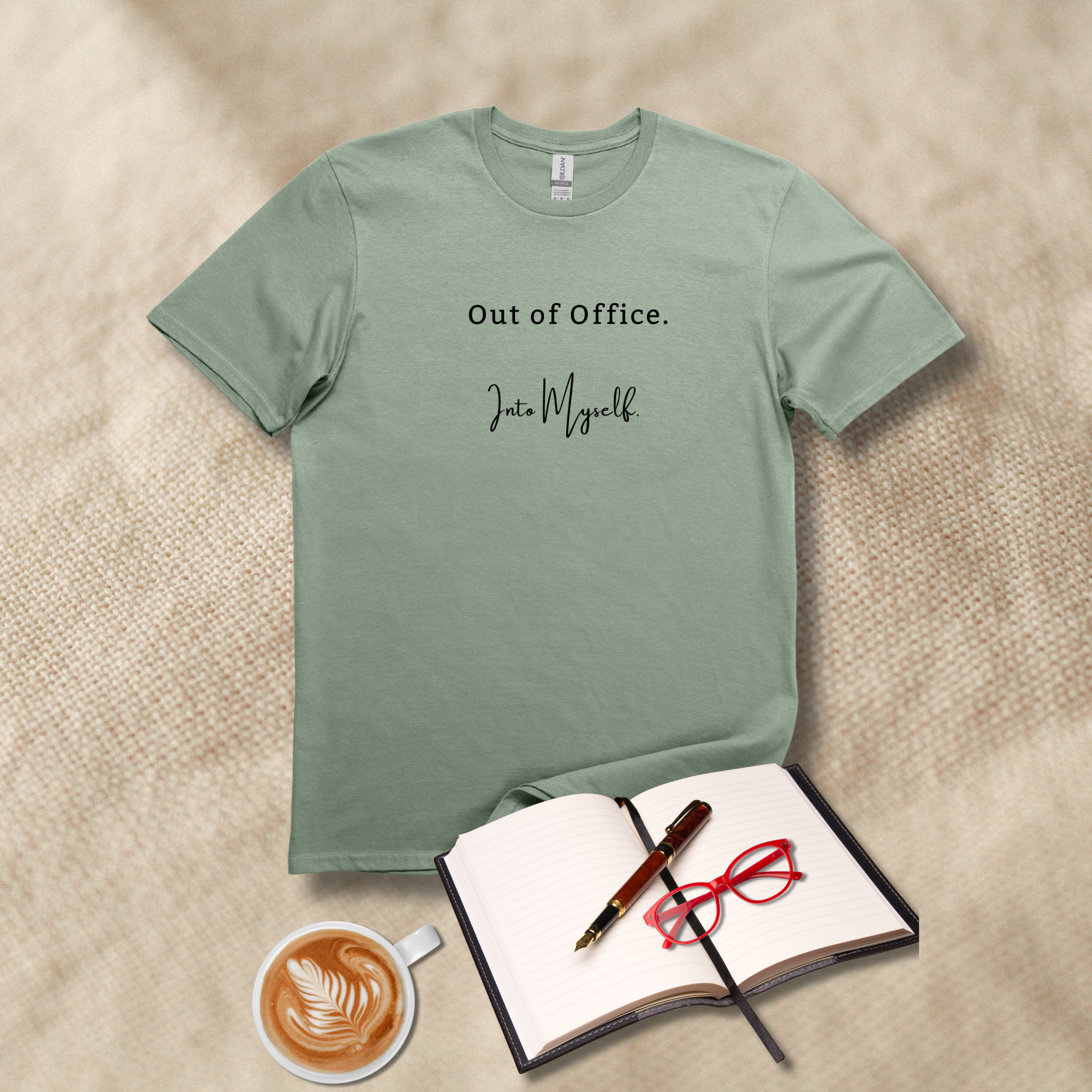 Out of Office T-Shirt - Attitude Adjustment Relaxed Tee - Hippie at Heart