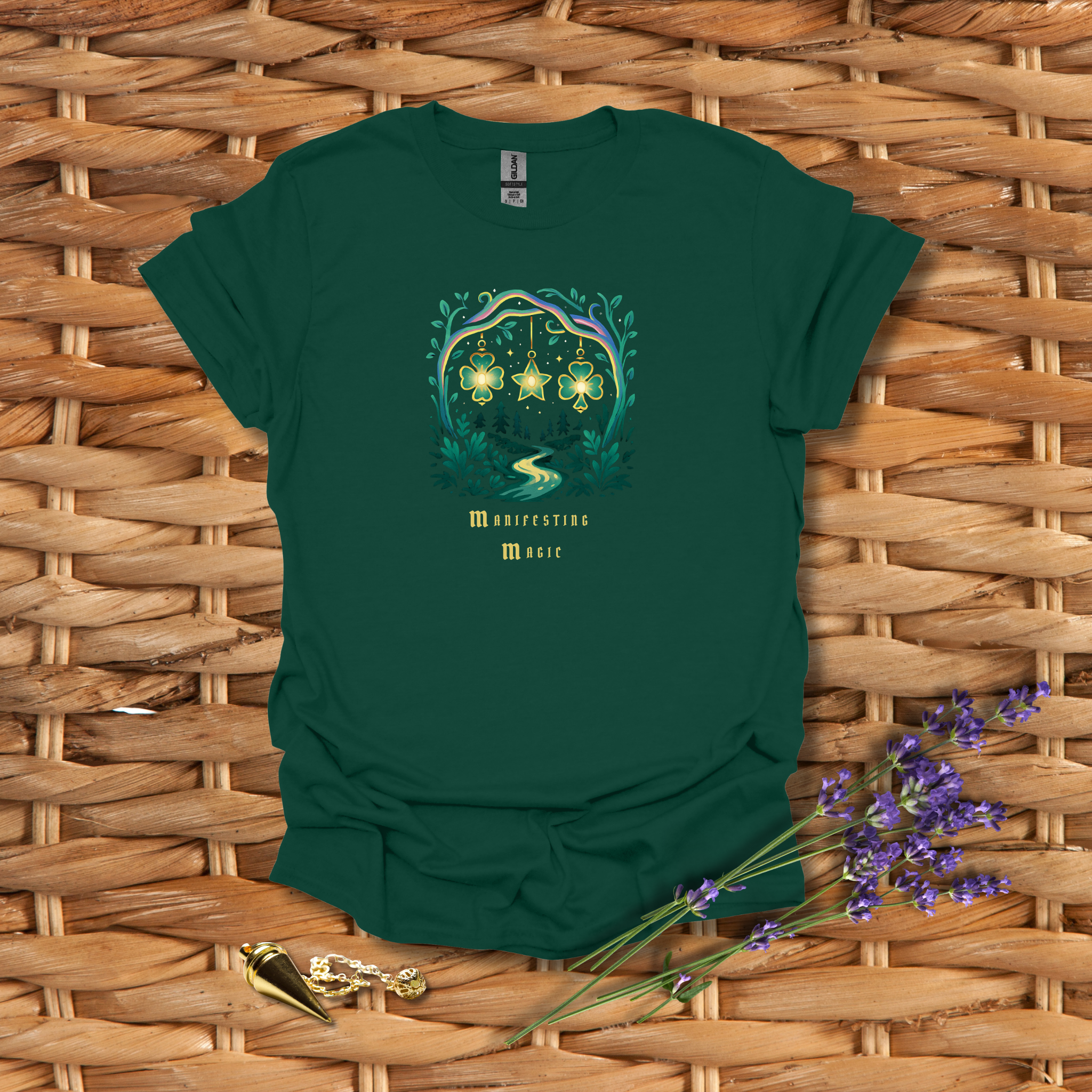 Manifesting Magic - St. Patrick's Lucky Clover & Star Tee - Hippie at Heart