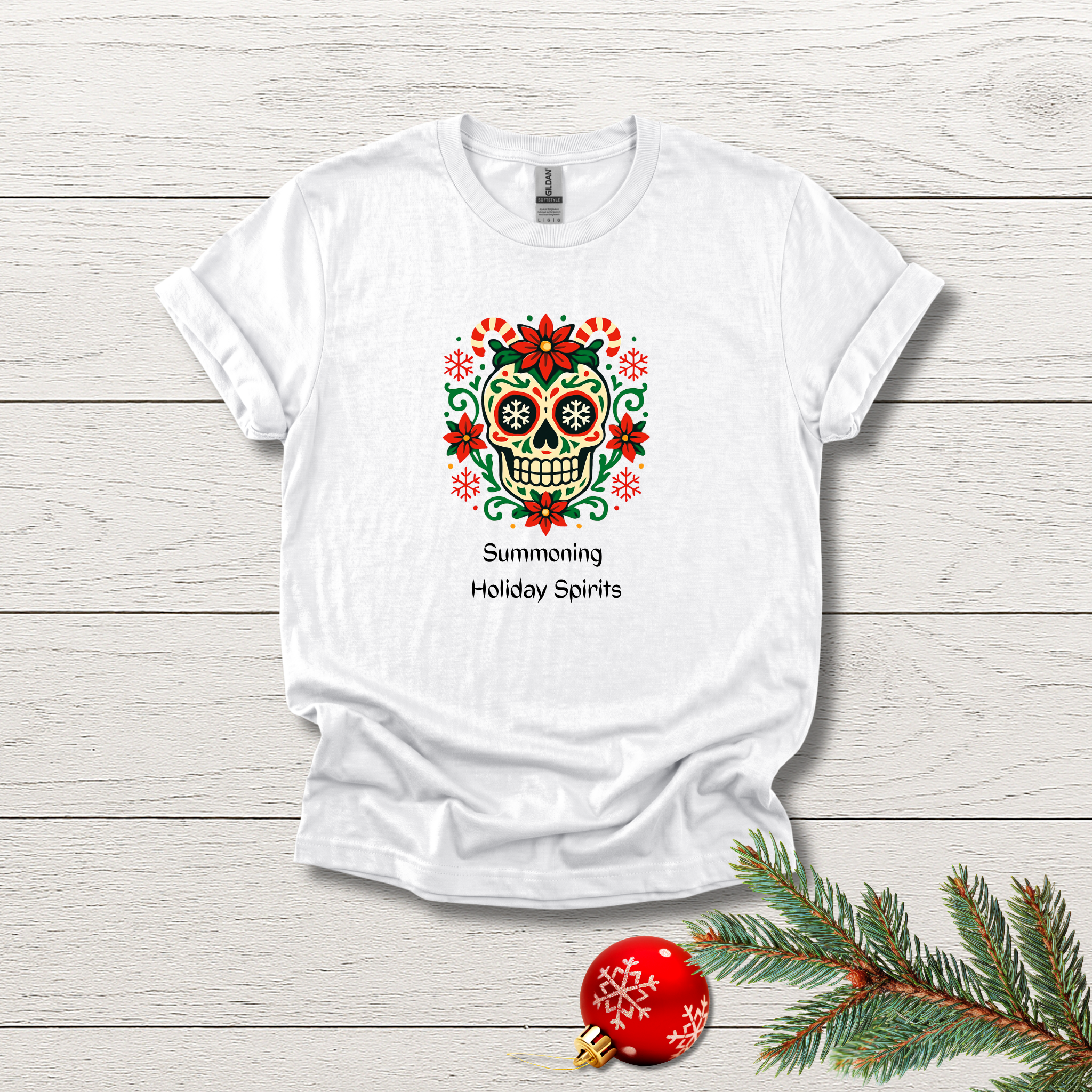 Summoning Holiday Spirits - Day of the Dead Tee - Hippie at Heart
