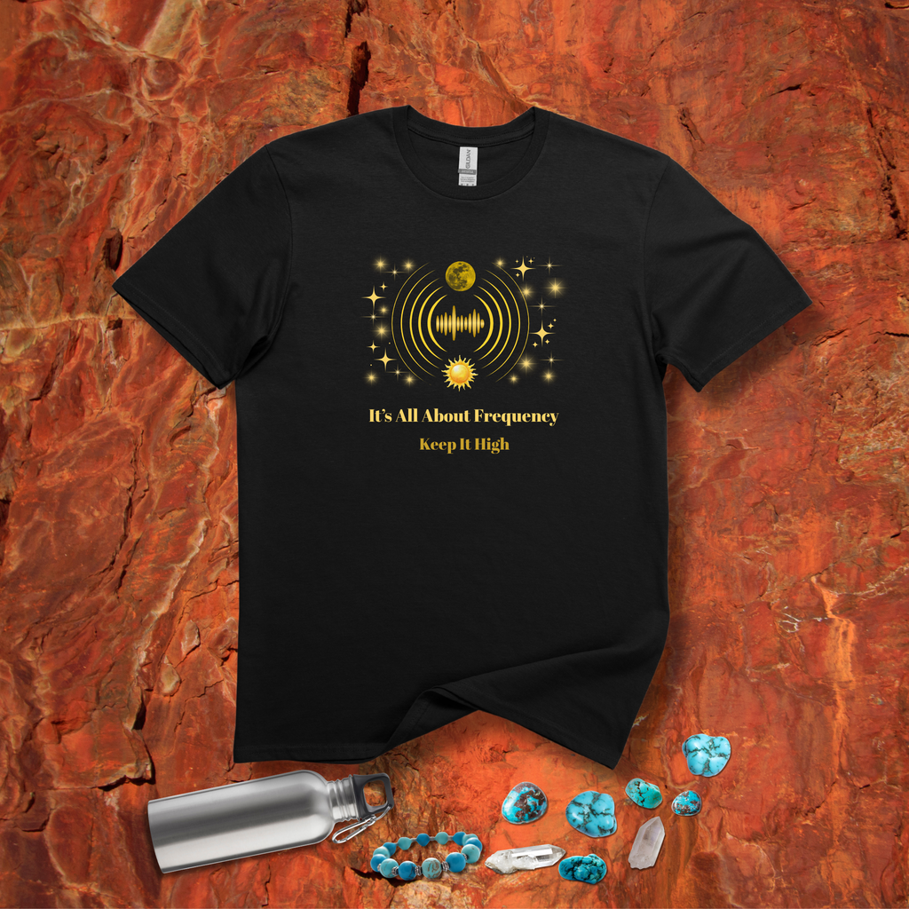 It’s All About Frequency - Spiritual & Celestial Tee - Hippie at Heart