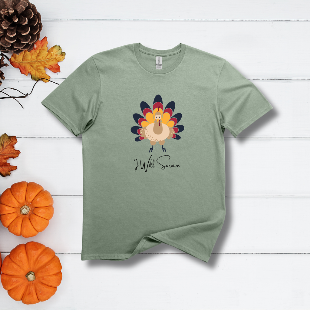 I Will Survive Turkey - Funny Holiday Turkey Tee - Hippie at Heart