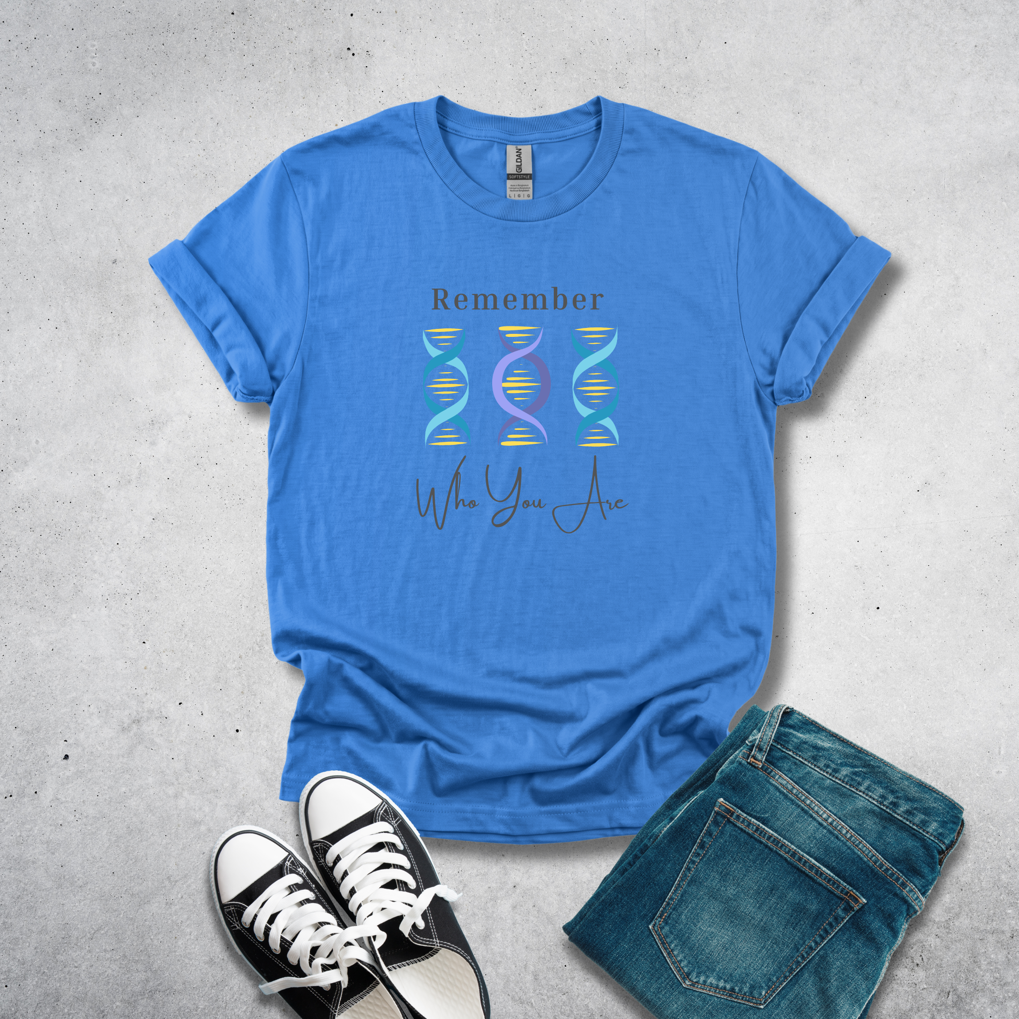Remember Who You Are - Unique DNA Strand Tee - Hippie at Heart